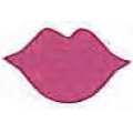 Mylar Confetti Shapes Kiss (2")